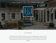 Tablet Screenshot of la-scuderia.be